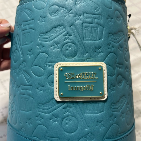 Loungefly Blue and White Tom and Jerry Kids Backpack - Picture 4 of 6